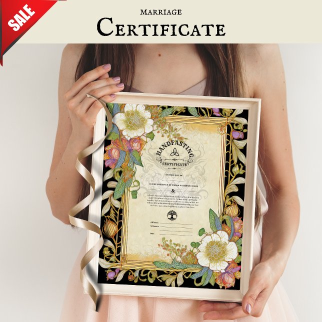 PÓSTER CERTIFICADO DE FLORAL CELTIC WICCA PAGAN (Subido por el creador)