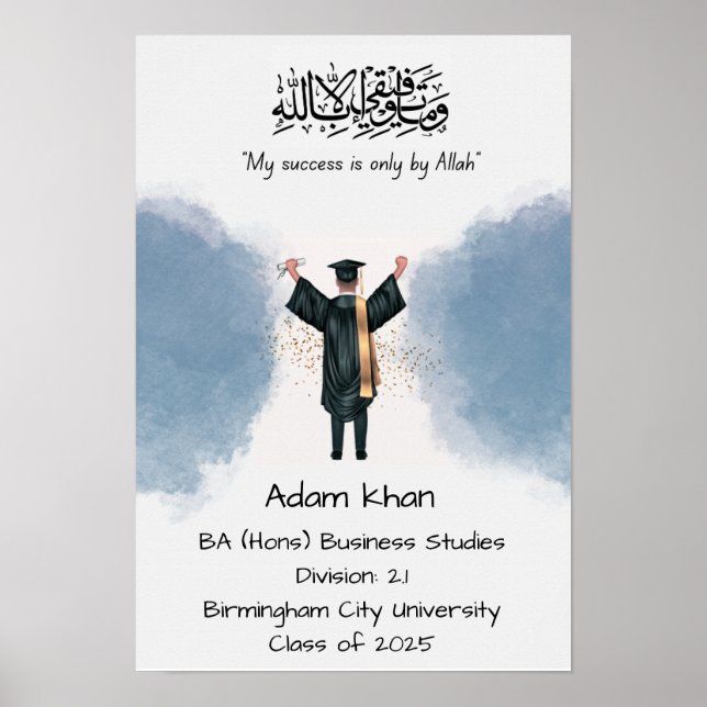 Póster Certificado de graduación (Frente)