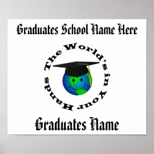 Póster Certificado de graduación de personalizable