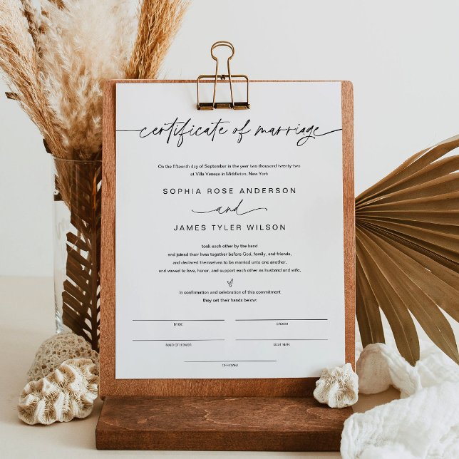 Póster Certificado de Matrimonio de 8,5 x 11 (Subido por el creador)