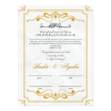 Certificado de matrimonio Nikkah personalizado mod