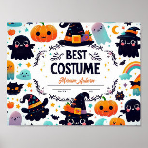 Póster Certificado de mejor disfraz - Poster de temas fan