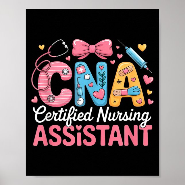 Póster Certified Nursing Istant Nurse Aide Nurse Istant C (Frente)