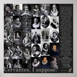 Póster ¿CERVANTES, supongo? - Poster -400 años de QUIJOTE