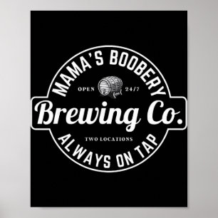 Póster Cervecería de lactancia materna Mamas Ery Nueva Ma