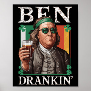 Póster Cerveza Ben Drankin Irlandesa - Hombres Y Mujeres 