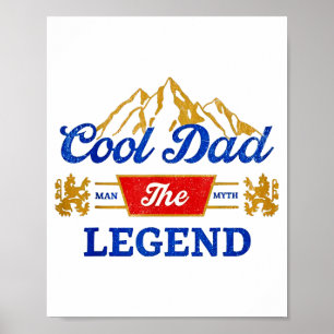 Póster Cerveza Cool Dad La Leyenda 