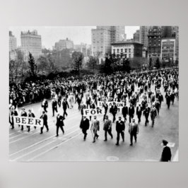 Póster Cerveza de prohibición de cosecha, queremos la pro