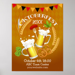 Póster Cerveza de tostado Oktoberfest