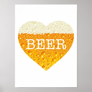 Póster Cerveza del corazón