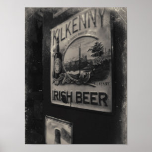 Póster Cerveza del irlandés de Kilkenny