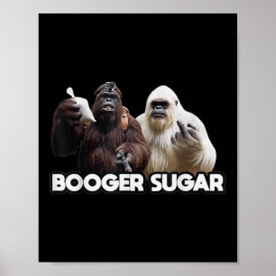 Póster Cerveza Divertida Nariz Sasquatch Yeti Azúcar Moco