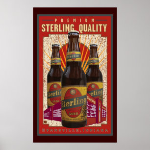 Póster Cerveza esterlina