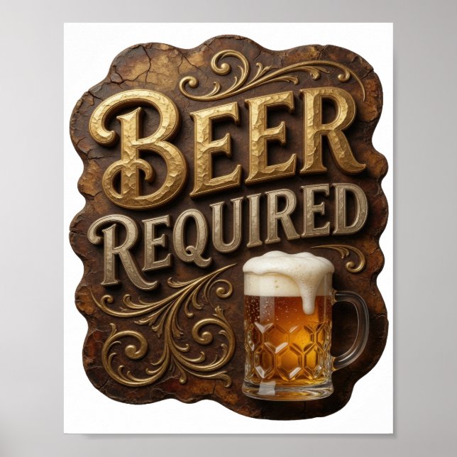 PÓSTER CERVEZA EXTREMA REQUERIDA (Frente)
