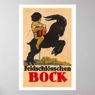 Póster Cerveza Feldschlösschen Cervecería Feldschlösschen