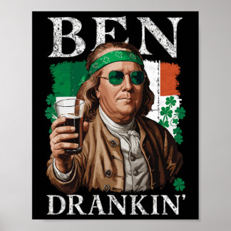 Póster Cerveza irlandesa Ben Drankin - Hombres y mujeres