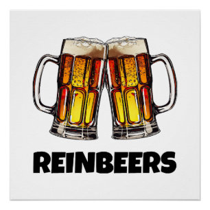 Póster Cerveza Navidad Reinbeers