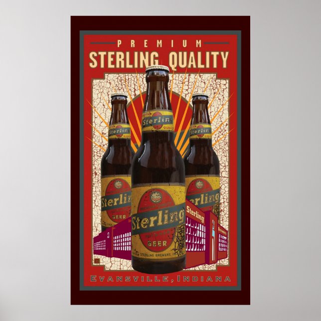 Póster Cerveza Sterling (Frente)