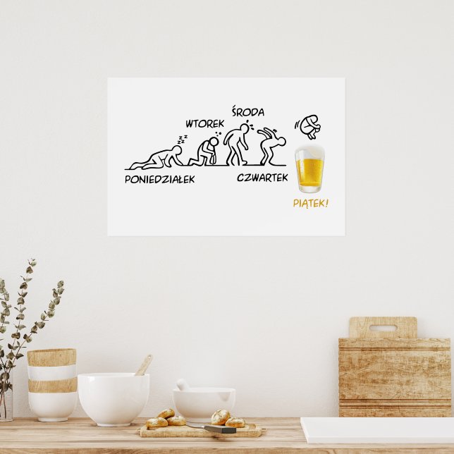 Póster Cerveza-volución (Cocina)