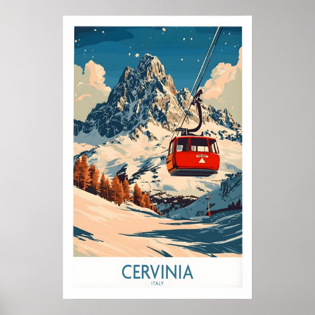 Póster Cervinia Ski Poster 1 (Frente)