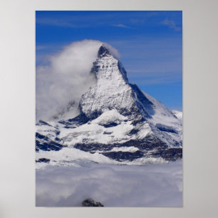 Póster Cervino en Suiza
