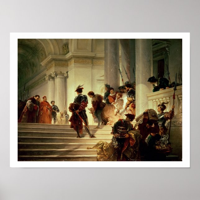 Póster Cesare Borgia saliendo del Vaticano (Frente)