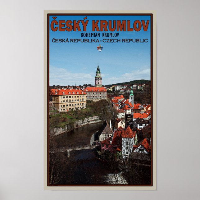 Póster Cesky Krumlov - Río Vltava (Frente)