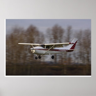 Póster Cessna 172 Short Final