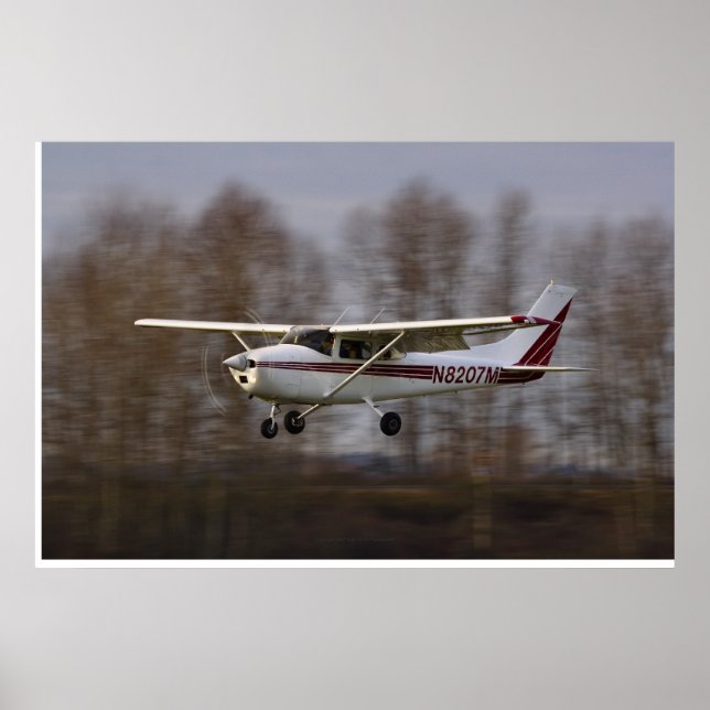 Póster Cessna 172 Short Final (Frente)
