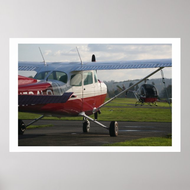 Póster Cessna 172 y Schweizer 300C (Frente)