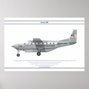 Póster Cessna 208 Bahamas