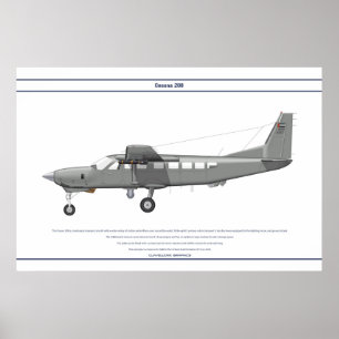 Póster Cessna 208 UAE