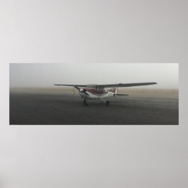 Póster Cessna in fog poster