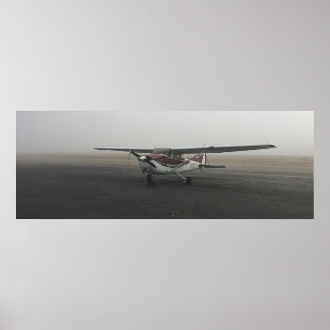 Póster Cessna in fog poster (Frente)