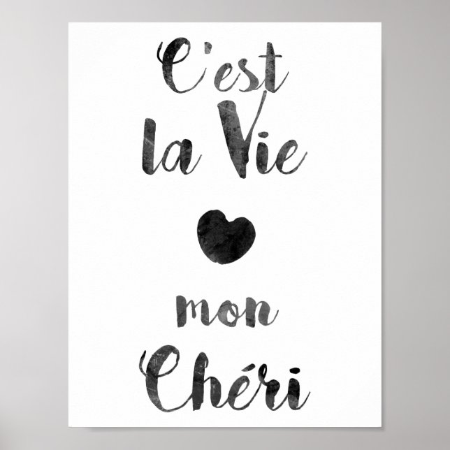 Póster C'est la Vie mon Chéri (Frente)