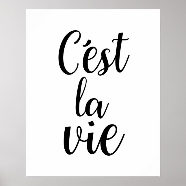 Póster C'est La Vie Poster (Frente)