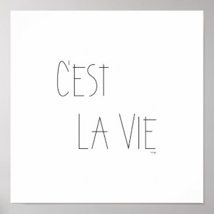 Póster C'est La Vie - That's Life - French