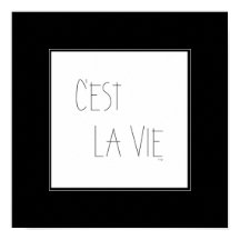 C'est La Vie - That's Life - French