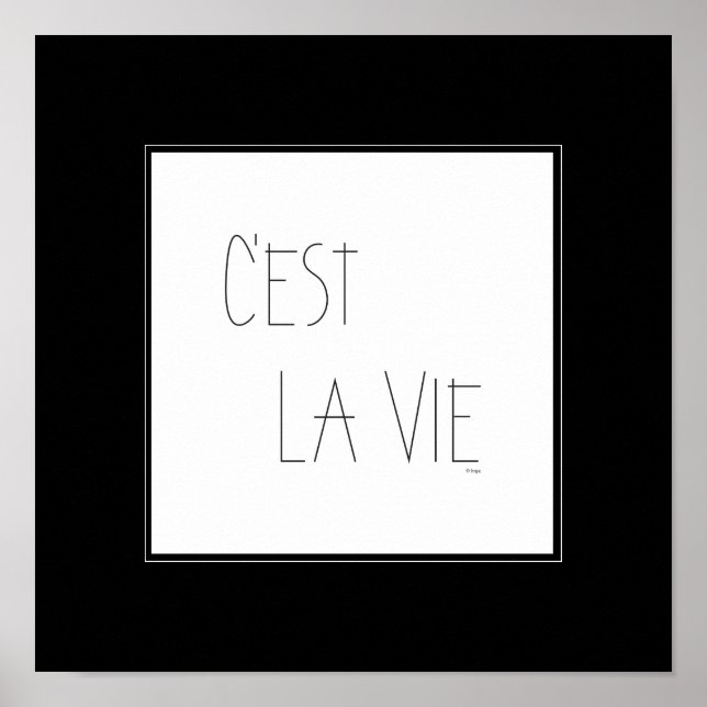 Póster C'est La Vie - That's Life - French (Frente)