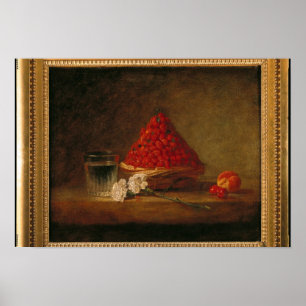 Póster Cesta con fresas silvestres, c.1761