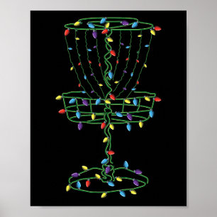 Póster Cesta de Disc Golf Frisbee Genial Jugador de Disc 