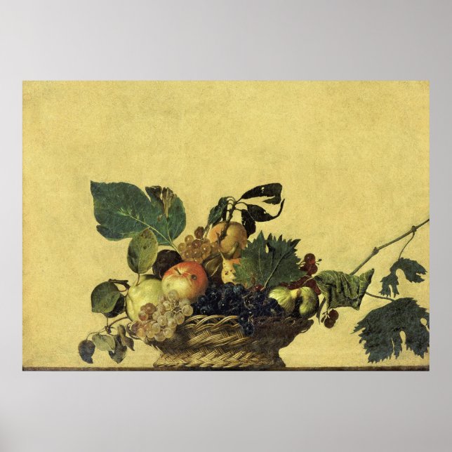 Póster Cesta de Fruta de Caravaggio (Frente)