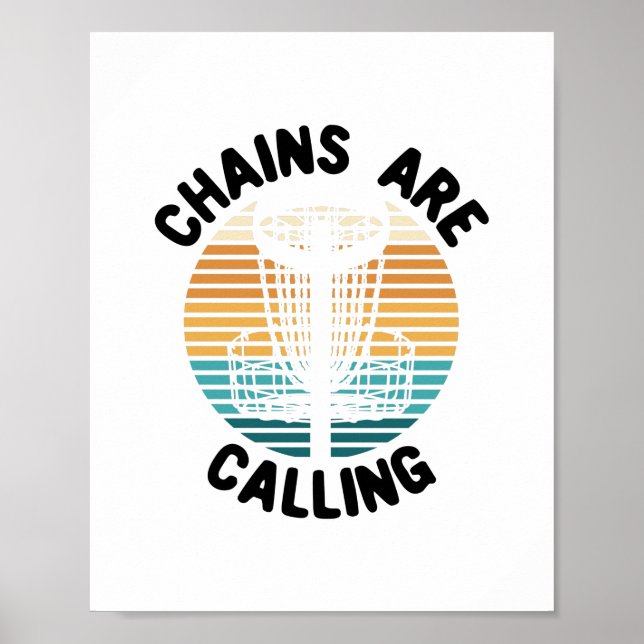 Póster Cesta de Golf Disk Golf (Frente)