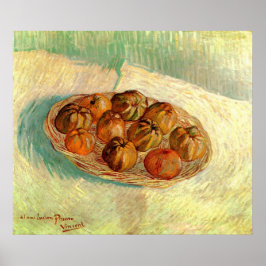 Póster Cesta de manzanas a Pissarro por Vincent van Gogh