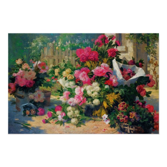 Póster Cestas de flores pequeñas Alfred y macetas de flor (Anverso)