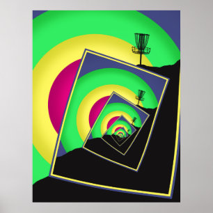 Póster Cestas de golf de disco giratorio 5