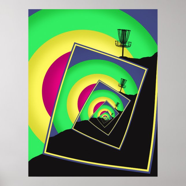 Póster Cestas de golf de disco giratorio 5 (Frente)