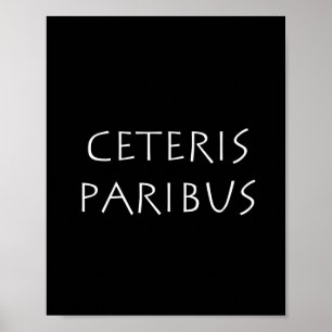 Póster Ceteris paribus