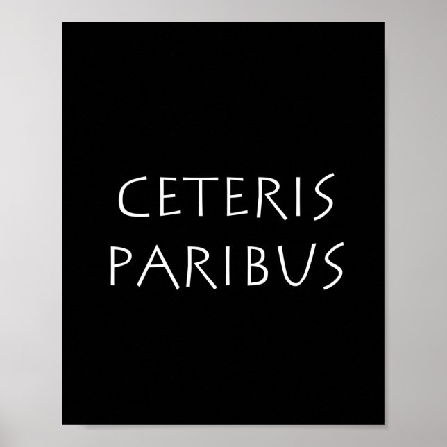 Póster Ceteris paribus (Frente)