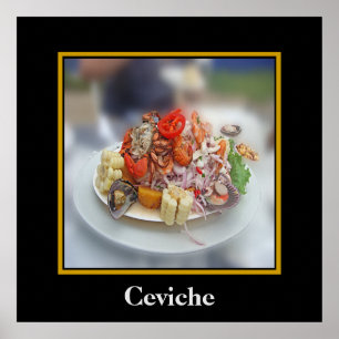 Póster Ceviche peruano